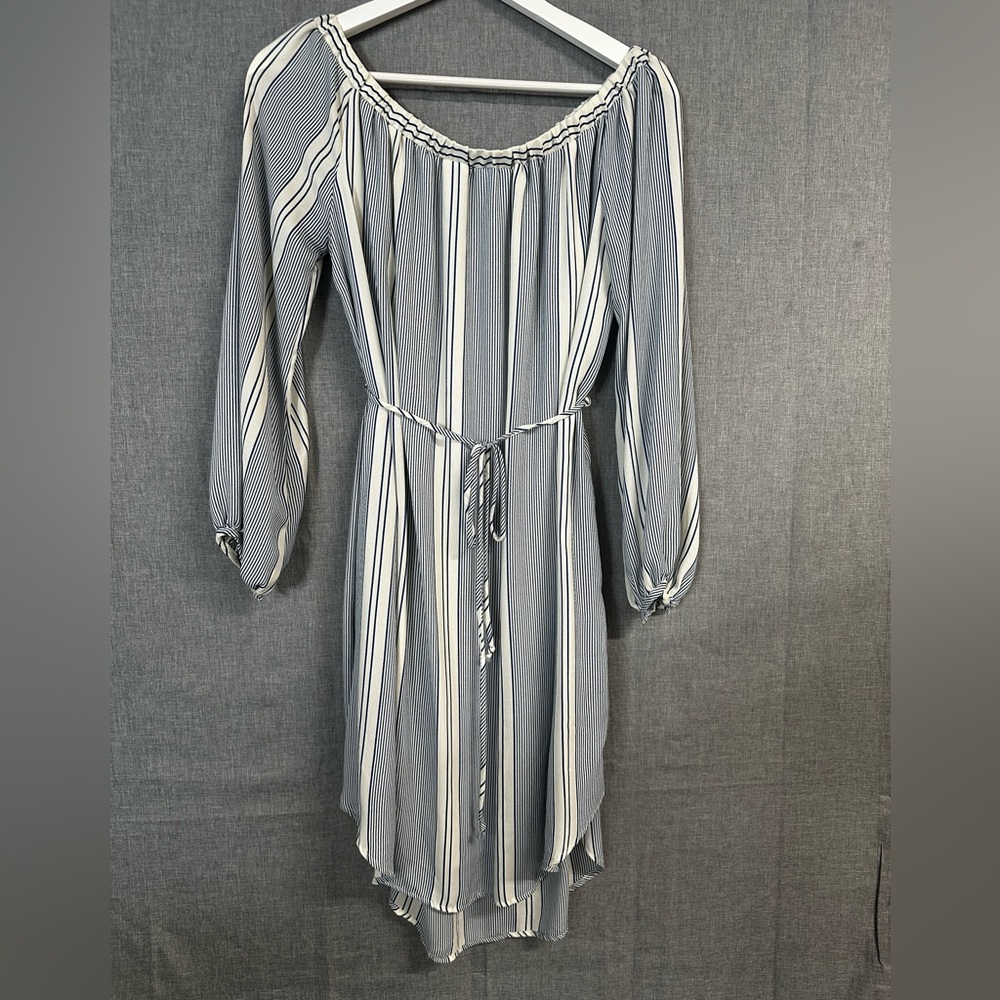 Blue & White Striped Dress